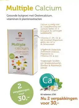 De Rode Pilaren Multiple Calcium Gezonde botgroei met Oestercalcium, vitaminen & plantenextracten aanbieding
