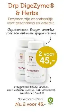De Rode Pilaren Drp DigeZyme & Herbs aanbieding