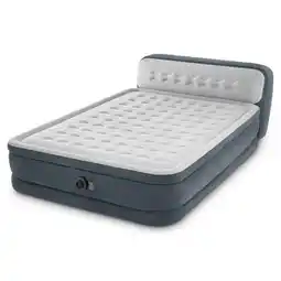 ANWB Intex Luchtbed 2P 152x236 + Pomp Grijs aanbieding