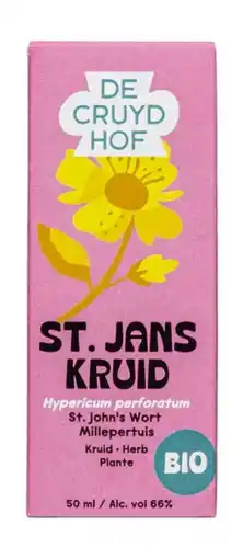 De Online Drogist Cruydhof Sint Janskruid Hypericum perforatum Bio Druppels aanbieding