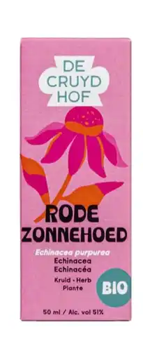 De Online Drogist Cruydhof Rode Zonnehoed Echinacea Purpurea Bio Druppels aanbieding