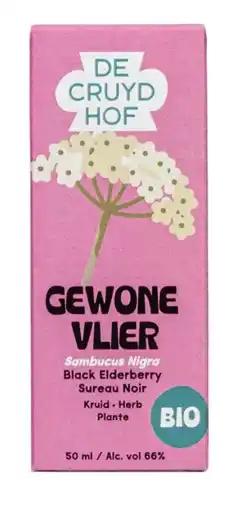 De Online Drogist Cruydhof Vlierbloesem Sambucus Nigra Bio Druppels aanbieding