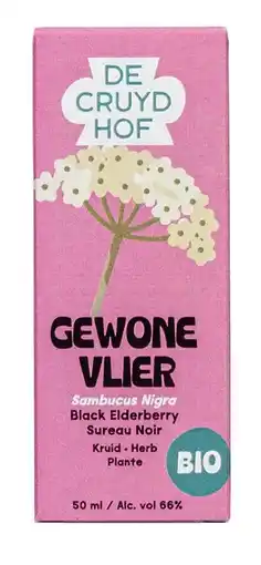 De Online Drogist Cruydhof Vlierbloesem Sambucus Nigra Bio Druppels aanbieding