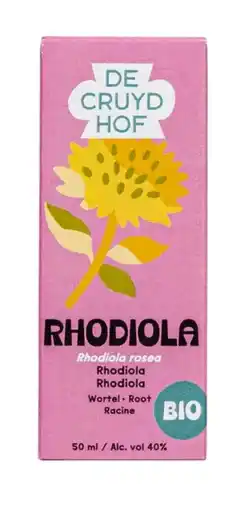 De Online Drogist Cruydhof Rozenwortel Rhodiola Rosea Bio Druppels aanbieding