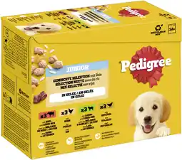Zooplus Pedigree Junior vershoudzakjes 12 x 100 g Gemengde selectie in gelei (4 variëteiten) aanbieding