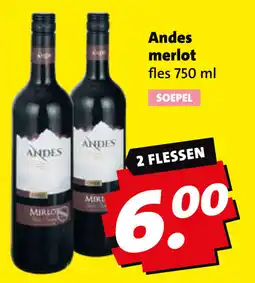Boni Andes merlot aanbieding