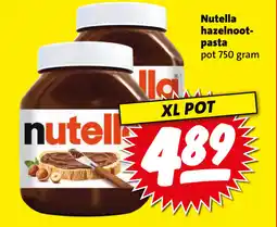 Boni Nutella hazelnoot- pasta aanbieding