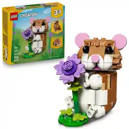 Intertoys LEGO Creator 3-in-1 schattige hamster met bloem 31376 aanbieding