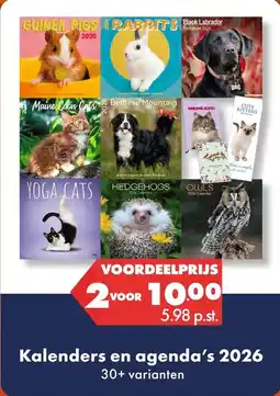 Huisdier Voordeelshop Kalenders en agenda's 2026 aanbieding