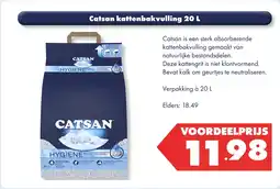 Huisdier Voordeelshop Catsan kattenbakvulling 20 L aanbieding