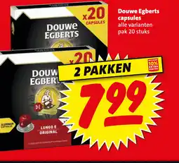 Boni Douwe Egberts capsules aanbieding