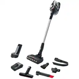 MediaMarkt Bosch Draadloze Steelstofzuiger Bss82sil1 Steelstofzuiger Incl. Kruimelzuiger Grijs aanbieding