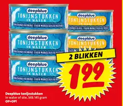 Boni Deepblue tonijnstukken aanbieding