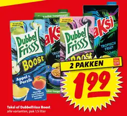 Boni Taksi of Dubbelfrisss Boost aanbieding