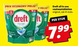 Boni Dreft all in one vaatwastabletten aanbieding