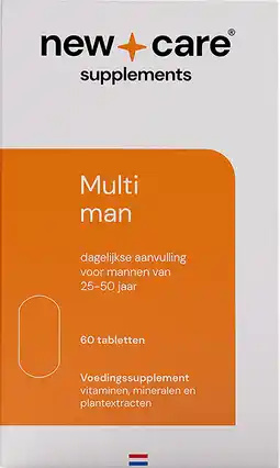Etos New Care Multi Man Dagelijkse Aanvulling Tabletten 60 stuks aanbieding