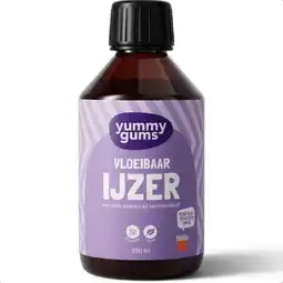 Etos Yummygums Vloeibaar Ijzer - suikervrij - 250ml aanbieding