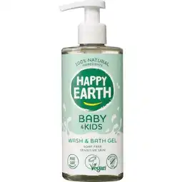 Etos Happy Earth Zeepvrije Was & Badgel Baby & Kids 300 ml aanbieding