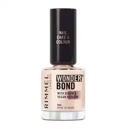 Etos Rimmel London Wonder'Bond Care+Color Nagellak - Taupe - 004 What to Wear aanbieding