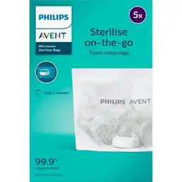 Etos Philips Avent Sterelisatiezakjes on-the-go 5 st SCF297/05 aanbieding