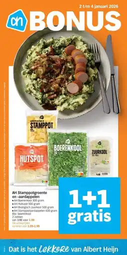 Albert Heijn AH Stamppotgroente en aardappelen aanbieding