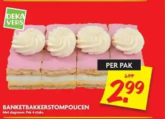 Dekamarkt Banketbakkerstompoucen Met Slagroom aanbieding