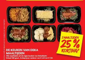 Dekamarkt De Keuken Van Deka Maaltijden 25% Korting aanbieding