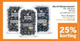 Albert Heijn Alle AH Blauwe bessen aanbieding