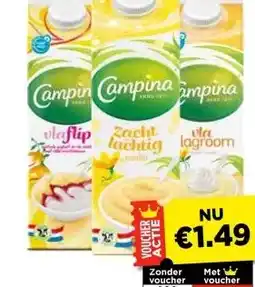 Vomar Voordeelmarkt Campina Vla aanbieding