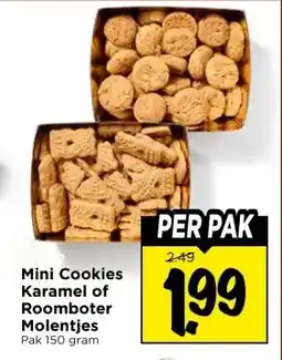 Vomar Voordeelmarkt Mini Cookies Karamel of Roomboter Molentjes aanbieding