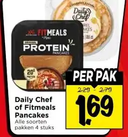 Vomar Voordeelmarkt Daily Chef of Fitmeals Pancakes aanbieding