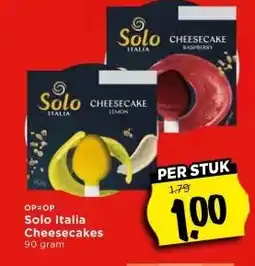 Vomar Voordeelmarkt Solo Italia Cheesecakes aanbieding