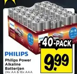Vomar Voordeelmarkt Philips Power Alkaline Batterijen aanbieding