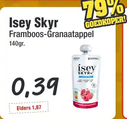 Budget Food Isey Skyr Framboos-Granaatappel aanbieding