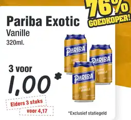Budget Food Pariba Exotic Vanille aanbieding