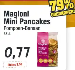 Budget Food Magioni Mini Pancakes Pompoen-Banaan aanbieding