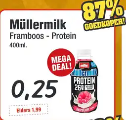 Budget Food Müllermilk Framboos - Protein aanbieding