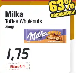 Budget Food Milka Toffee Wholenuts aanbieding