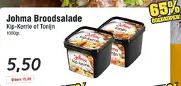 Budget Food Johma Broodsalade Kip-Kerrie of Tonijn aanbieding