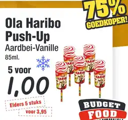 Budget Food Ola Haribo Push-Up aanbieding