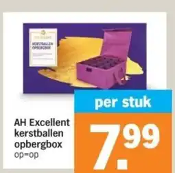 Albert Heijn AH Excellent kerstballen opbergbox aanbieding