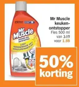 Albert Heijn Mr Muscle keuken ontstopper aanbieding
