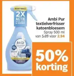 Albert Heijn Ambi Pur textielverfrisser katoenbloesem aanbieding