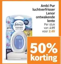 Albert Heijn Ambi Pur luchtverfrisser Lenor ontwakende lente aanbieding
