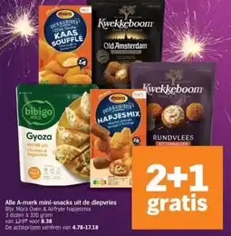 Albert Heijn Alle A merk mini snacks uit de diepvries aanbieding