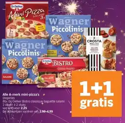 Albert Heijn Alle A merk mini pizza's aanbieding