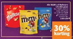 Albert Heijn Alle M&M's of Maltesers aanbieding