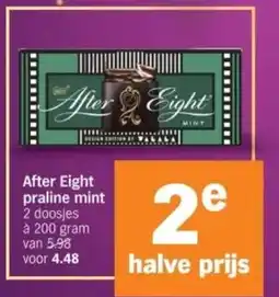 Albert Heijn After Eight praline mint aanbieding