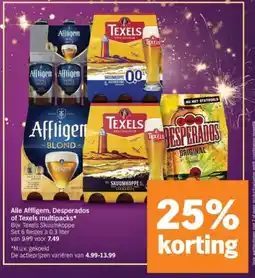 Albert Heijn Alle Affligem, Desperados of Texels multipacks aanbieding