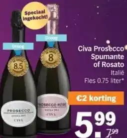 Albert Heijn Civa Prosecco Spumante of Rosato aanbieding